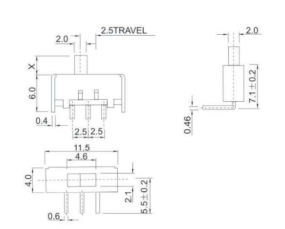 SS-12G21(1p1t)撥動(dòng)開(kāi)關(guān)規(guī)格圖 SS-12G21(1p1t)撥動(dòng)開(kāi)關(guān)規(guī)格圖