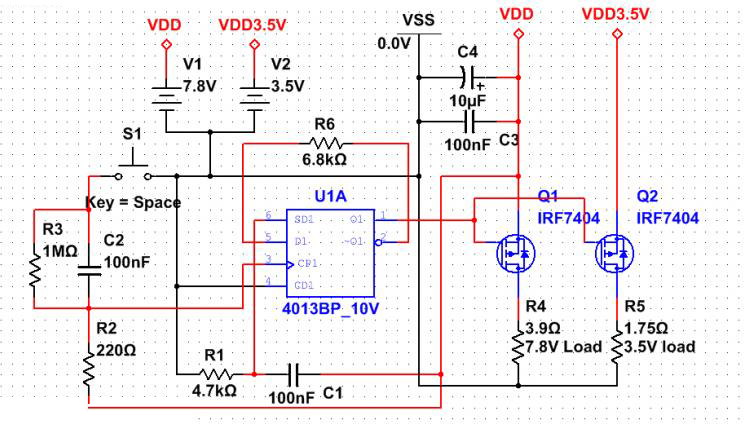 輕觸開(kāi)關(guān)實(shí)現(xiàn)開(kāi)關(guān)機(jī)電路圖原理圖