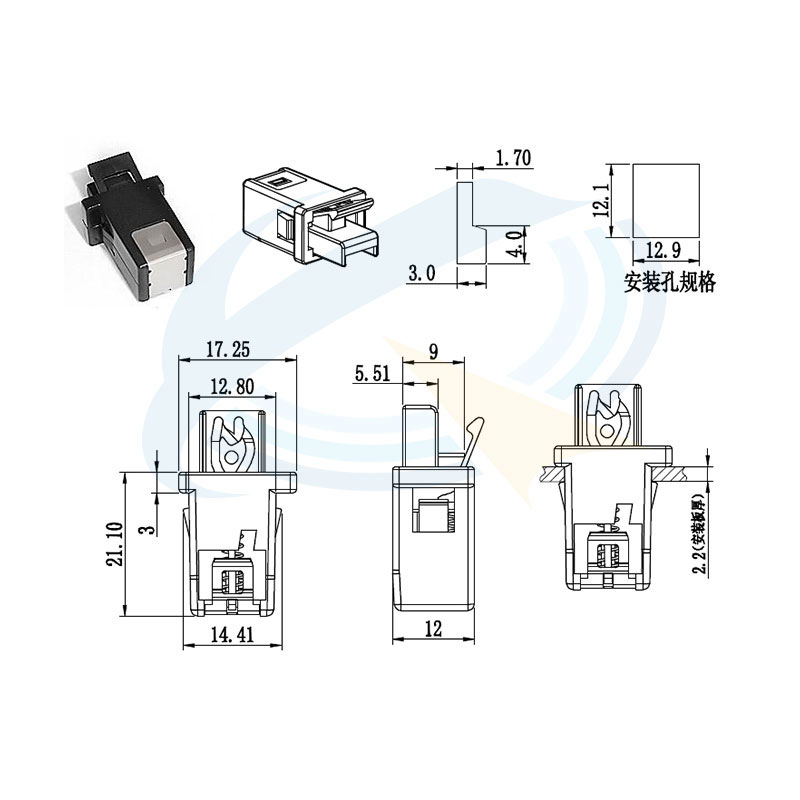 長(zhǎng)條形門(mén)鎖開(kāi)關(guān)