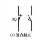 行程開(kāi)關(guān)符號(hào)復(fù)合觸點(diǎn)