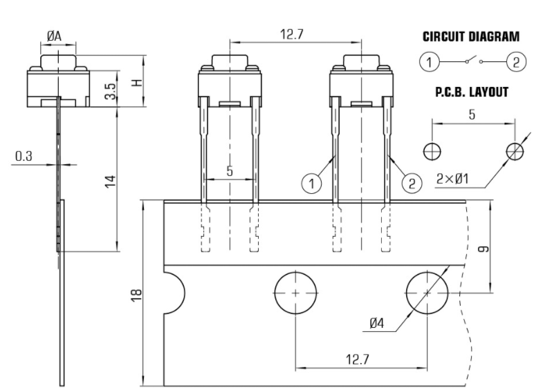 兩腳輕觸開關(guān)原理電路圖