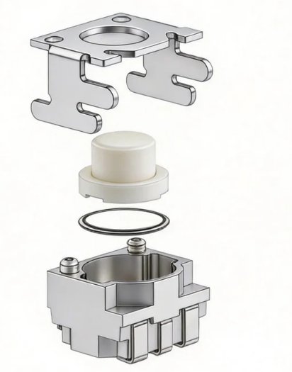 笑臉五腳輕觸開關(guān)結(jié)構(gòu)分解圖